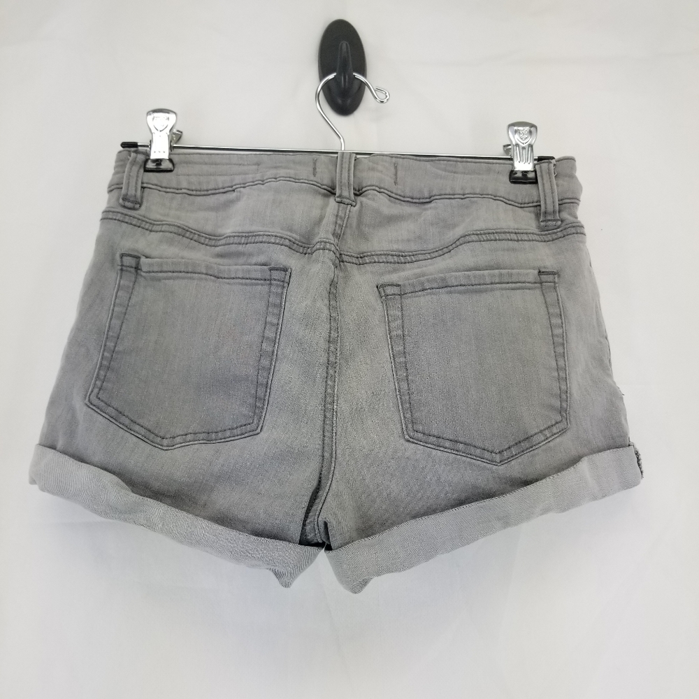 PACSUN Super Stretch Shortie Gray jean Shorts 25 - Picture 5 of 14